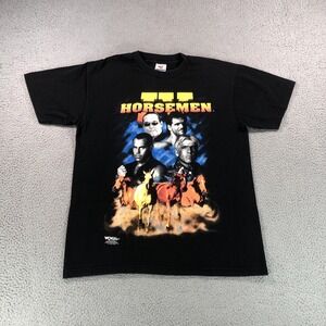 WCW Four Horsemen 1998 Vintage Shirt Large‎ Ric Flair Chris Benoit Dean Malenko